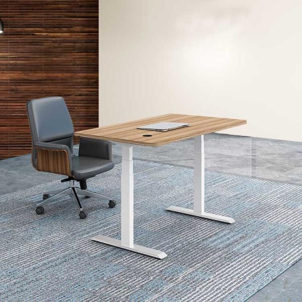 Buy cheap Melamine Height Adjustable Standing Desk Wooden With PVC Edging from wholesalers