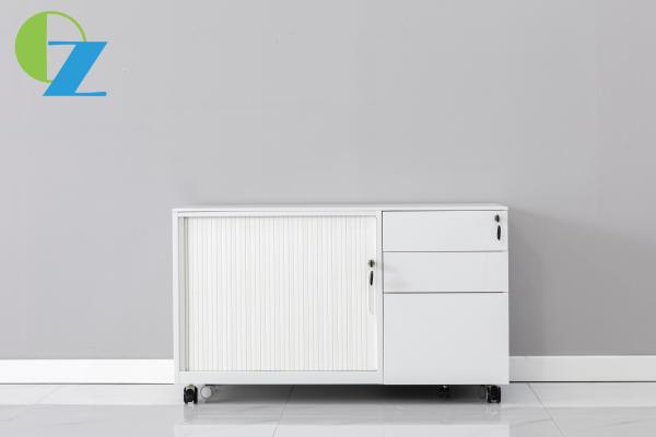Buy cheap Combined Caddy 3 Drawer Mobile Pedestal Cabinet With Tambour Door from wholesalers