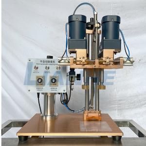Buy cheap TUV Leakproof Semi Auto Capping Machine , Rustproof Small Bottle Sealing Machine from wholesalers