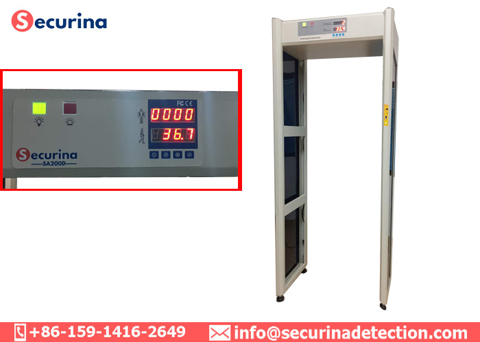 Real Time Display Walk Through Security Detector Human Temperature Detection