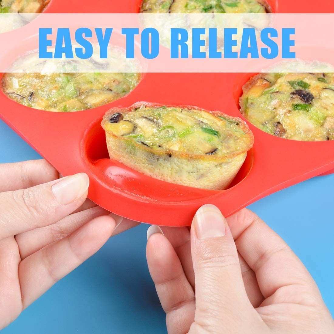 Oilproof Muffin Silicone Baking Tray Lightweight Heat Resistant
