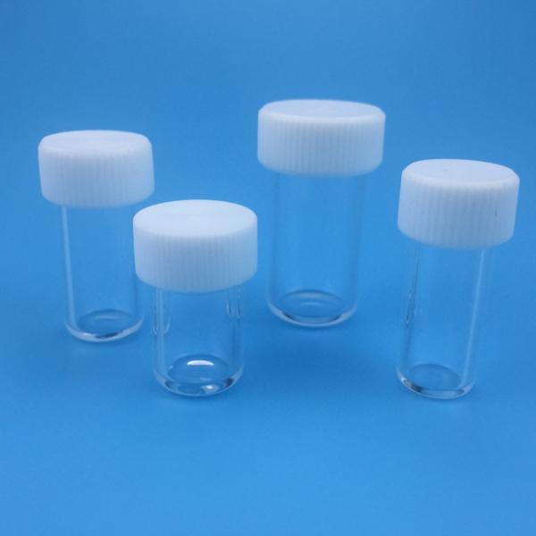 Buy cheap High Temperature Clear Fused Quartz Glass Container from wholesalers