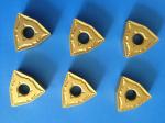 Buy cheap TCMT090204-HF yellow CNC Carbide Inserts Tool triangle K05 - K15 from wholesalers