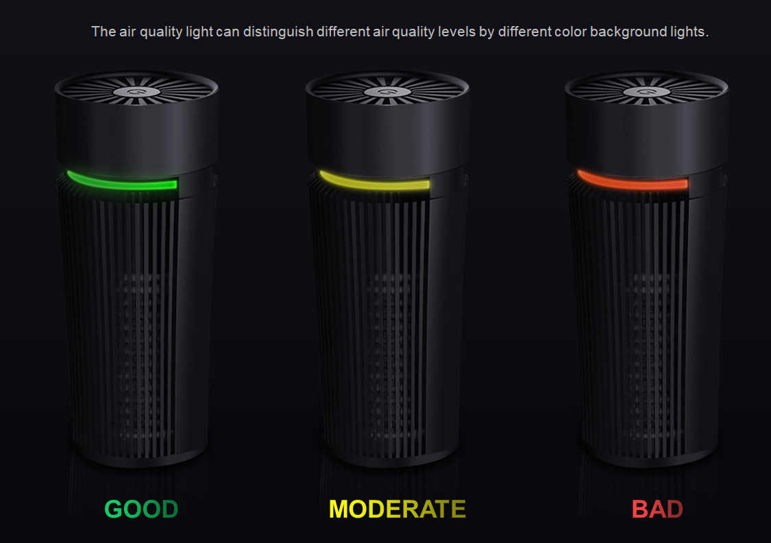 H13 HEPA Filter Home Air Purifier Touch Control Type C USB Power Supply