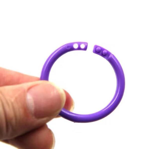 Buy cheap PE Plastic Snap Lock Binding Rings 15 20 27 28 32 35 40mm from wholesalers