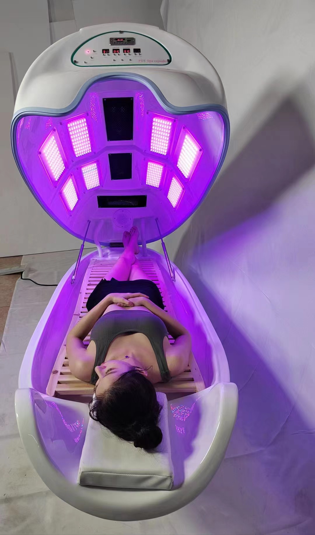 Led Photon Infrared Sauna Pod Ozone Steam Weight Loss Capsule Machine