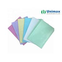 Buy cheap Waterproof Laminated PE Tissue 2ply Disposable Dental Bibs product