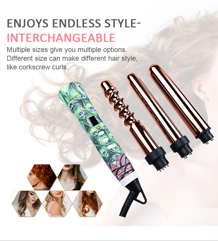6 Head Hair Curling Wand Set