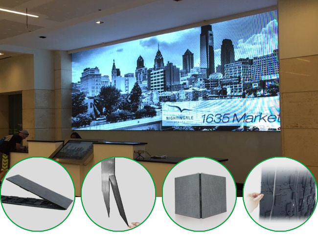 24 Pcs Indoor Full Color LED Display P6 Flexible Video Screen 192x192 MM