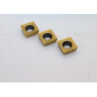 Buy cheap Yellow Color Cnc Carbide Inserts High Hardness For General Milling SPMT120408 product