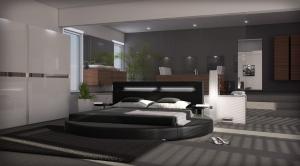 Buy cheap Modern LED light round bed B34 from wholesalers