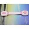 Buy cheap Logo Printing Child Safety Cabinet Locks Pink Strap Push Both Ends Latches Durable from wholesalers
