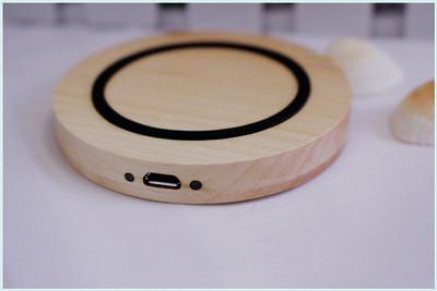 Buy cheap Natural Wood Ultra Thin Cordless Cell Phone Chargers for Smart Phones from wholesalers