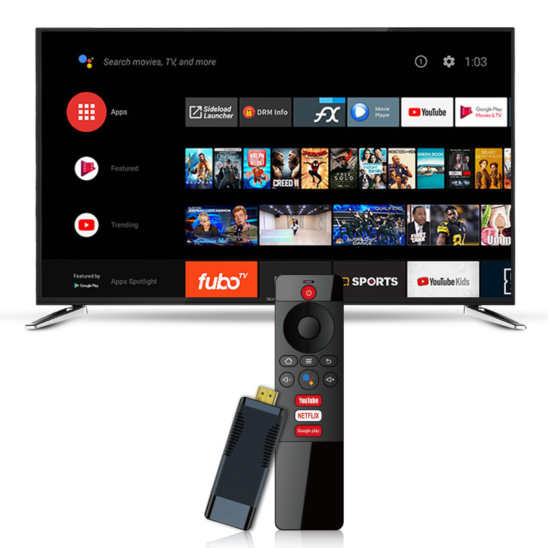 Android 10 Smart Android TV Stick Customized Logo 4K HD 2/16gb Dongle