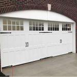 Apartment Frameless PVC Wrought Iron Garage Door With Mirror