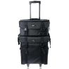 Buy cheap Stackable Adjustable Makeup Soft Trolley Case , Makeup Beauty Trolley Black Color from wholesalers