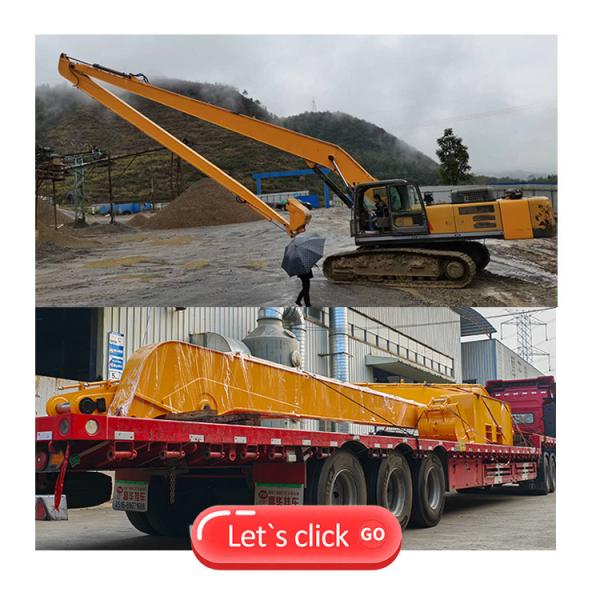 Buy cheap Q355B PC200 Komatsu Long Reach Arm 18m 20m Alloy Steel Practical CAT320 , Cat Long Reach Excavator from wholesalers
