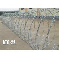 Buy cheap 1.4mm Hot Dipped Single Razor Barbed Wire Blade Fencing Bto-22 product