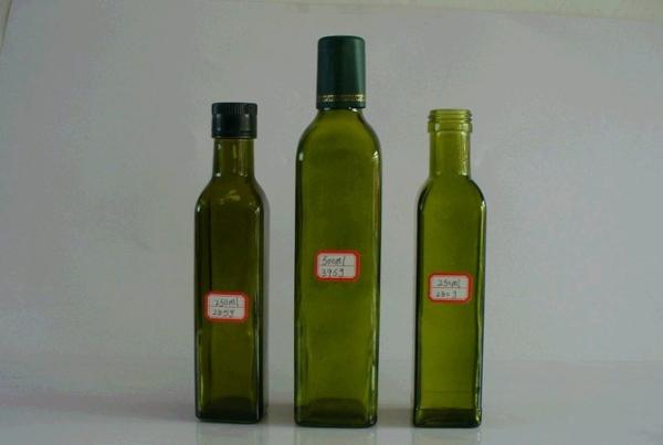 Buy cheap olive oil glass bottles, 250/500/750/1000ml, Dorica(round) and Marasca(square) types from wholesalers
