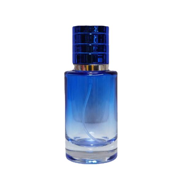 Buy cheap Hot spot 30ML50ML cylindrical perfume bottle straight round spray bottle high-end screw perfume glass bottle from wholesalers