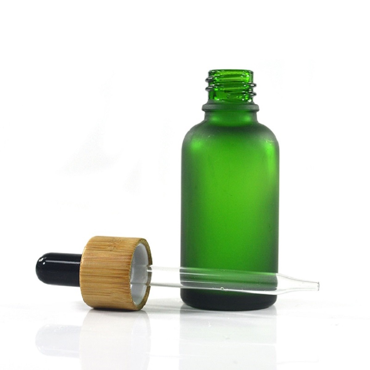 5ml 10ml 30ml 50ml 120ml Glass Dropper Bottle With Bamboo Collar for essential oil