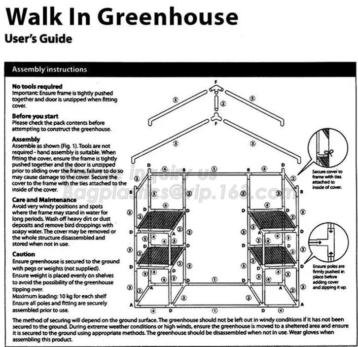 high quality tunnel single span galvanized arch green houses,Plant Large Walk in Greenhouse with Clear Cover for garden