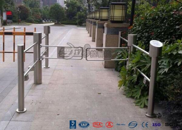 Buy cheap High Speed Swing Barrier Gate Double Core Biometric Stainless Steel for Fitness Center from wholesalers