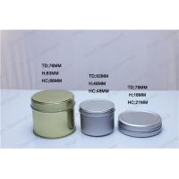 Buy cheap gold small metal tinplated birthday candle jar, candle container product