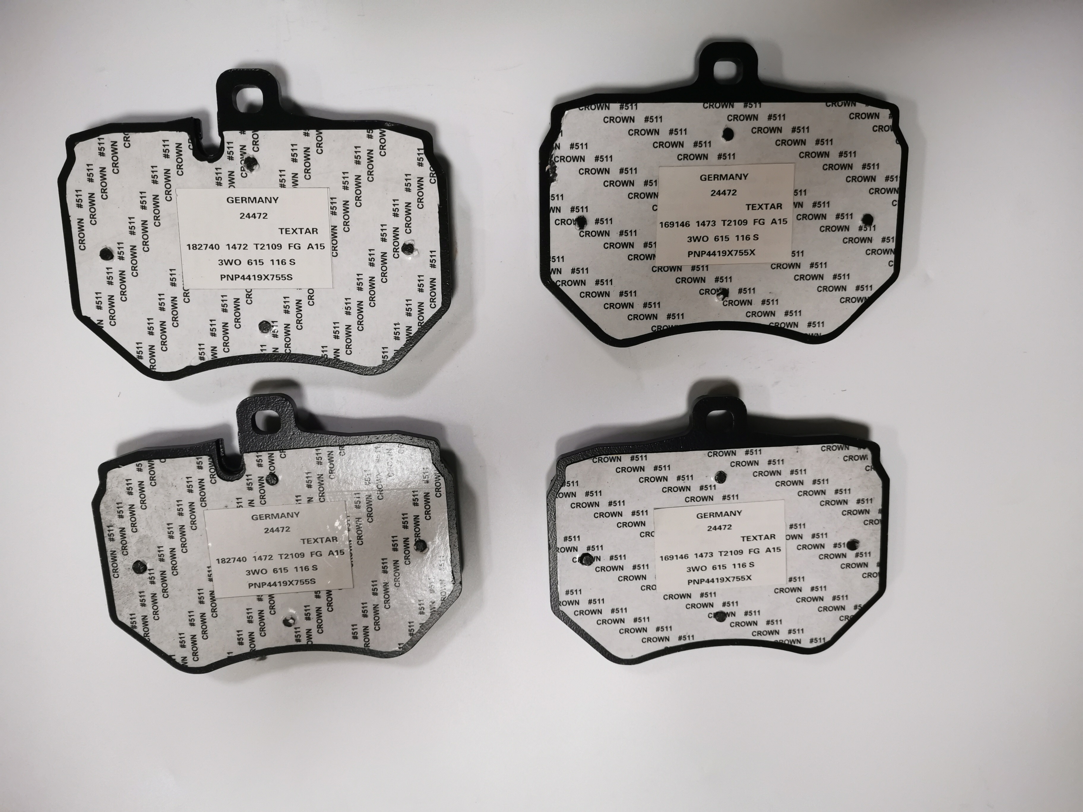 3W0698151S Ceramic Brake Pad Car Front For Bentley GT GTC