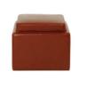 Buy cheap American style Square Bedroom leather/pu upholstery wheel storage ottoman from wholesalers