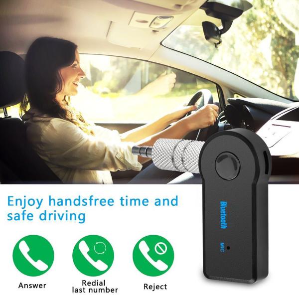 Universal Bluetooth Transmitter Car Kit Handsfree 3.5mm Streaming Car A2DP Wireless AUX Audio Music Receiver Adapter