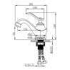Buy cheap Brass Vintage Bathroom Faucets Single Handle Hot Cold Water Tap from wholesalers