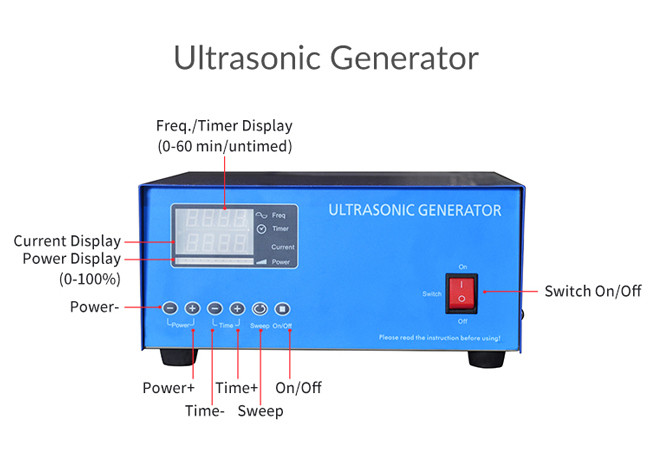 28kHZ Ultrasonic Cleaning Machine Large Capacity 30 - 110°C Heating