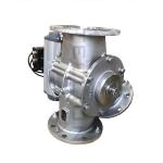 Three Way Pneumatic Diverter Valve Gate Actuator DN350 OBM