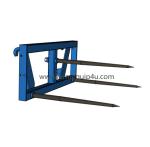 Farm Machinery Euro Hitch 3 Prong Bale Spear , Tractor Implements Attachment
