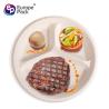 Buy cheap Eco friendly 9 inch biodegradable corn starch 3 compartments picnic plate reusable from wholesalers