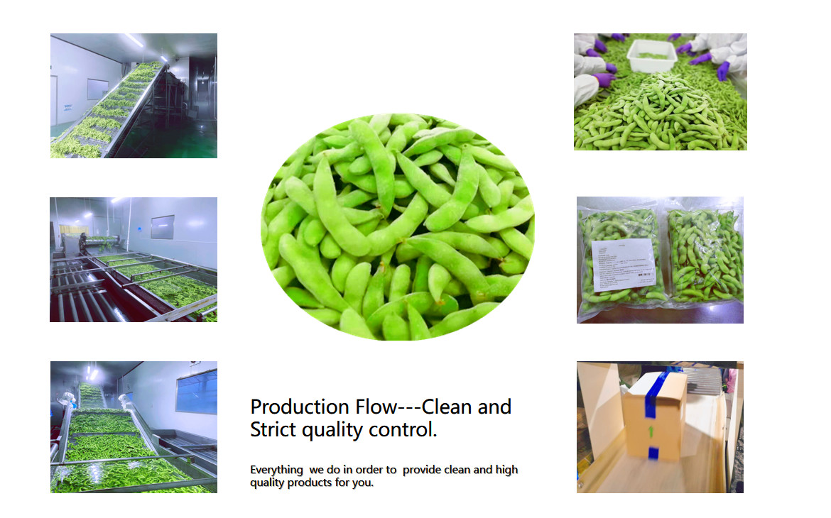 IQF Frozen Soybeans Vegetables Peeled Soybean Frozen Edamame No Pods