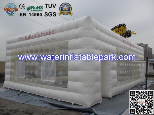 Buy cheap 0.45mm PVC Promotional Inflatable Camping Tent Clear Window With Structure from wholesalers