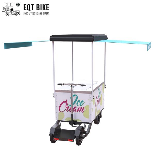 EQT 138 Liters Soft Ice Cream Bikes For Sale Freezer Cart Summer Holiday Cargo