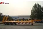 45 - 100 Tons Lowboy Drop Deck Trailer , 3.5" Bolted King Pin Low Flatbed