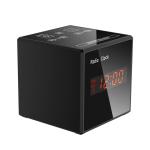 Buy cheap Black 130 Wide Angle Lens NVR Wifi Alarm Clock Camera Bluetooth Radio from wholesalers