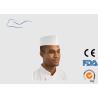 Buy cheap Pure White Disposable Head Cap For Fast Food Service Round Top Style from wholesalers