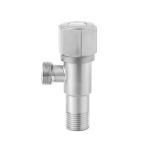Plumbing Fixture SS201 Brushed Angle Valve For Kitchen 195g 1/2"X3/8" Toilet