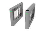 SS316 Acrylic Swing Turnstile Barrier Arms Synchronization For Office Building