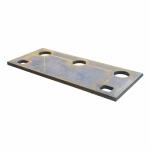 Black Metal Carbon Steel Plate CNC Cutting Service Flame Cutting Parts