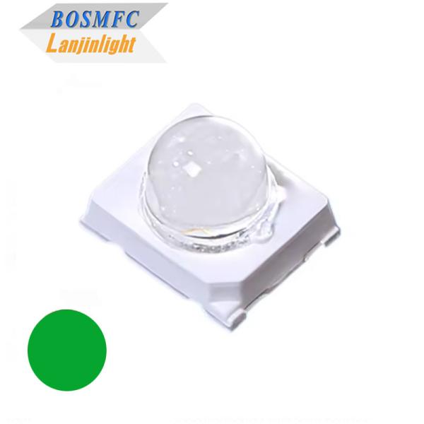 0.2w 60mA High Brightness 20,000mcd Green 2835 SMD LED 30 Degree Dome Lens Diode