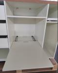 Modern Office Computer Desk With 3 Fabric Drawers Study Structure