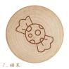 Buy cheap Simple Log Wooden Magnetic Refrigerator Stickers Khaki Lettering Logo from wholesalers