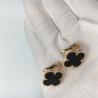 Buy cheap Van Cleef Arpels Vintage Alhambra Earrings 18k Yellow Gold With Onyx Fine Jewelry from wholesalers