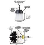 2 Pieces Drill Powered Cleaning Brush For Household Cleaning